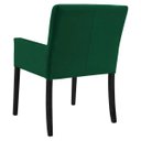 Ver imagem 3 de Poltrona Decorativa Sala de Estar Pés Preto Vicenza Veludo Verde - Gran Belo
