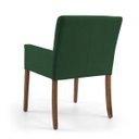 Ver imagem 6 de Poltrona Decorativa Sala de Estar Pés Madeira Vicenza Veludo Verde - Gran Belo