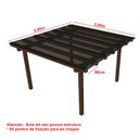 Ver imagem 4 de Cobertura Policarbonato Alveolar 3,00m x 3,00m - Fume 4mm