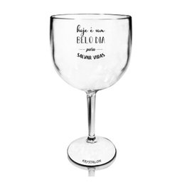 6 Taças Gin Acrílico Transparente Salvar Vidas - 1