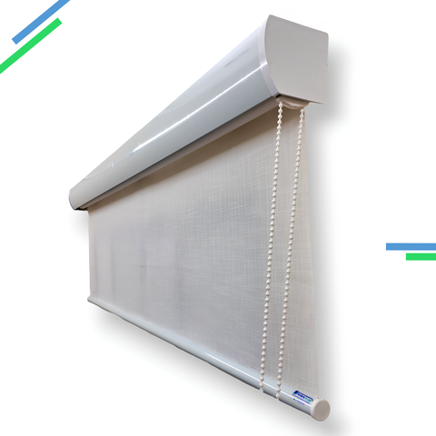 Persiana Rolo Super Linho com Bando Largura 1,40 X 1,40 Altura Igual Cortina