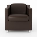 Ver imagem 3 de Poltrona Bia para Salão Beleza Consultório Balaqui Decor Cor:Courino Marrom