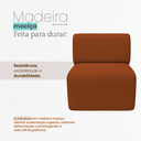 Ver imagem 5 de Poltrona Decorativa Zoe Orgânica para Sala Recepção Hall Moderna Minimalista Bouclé Terracota