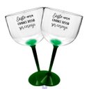 Ver imagem 2 de 2 Taças Gin Transparente Com Base Verde Para Live