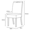 Ver imagem 3 de Mesa Jantar Dora 90 4 Cadeiras Bella Marrom Amendoa - Henn
