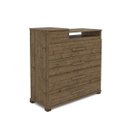 Ver imagem 2 de Cômoda com Espelho Porta Basculante 4 Gavetas Munique Albatroz Móveis