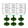 6 Taças Gin com Base Verde Acrílico Enfermagem - 2