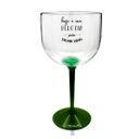 Ver imagem 1 de 4 Taças Gin com Base Verde Acrílico Enfermagem