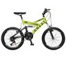 Bicicleta Infantil de Passeio Aro 20 Dupla Suspensão 21 Marchas Freio V-Brake GPS Quadro 15 Aço - 1