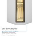 Ver imagem 5 de Guarda-Roupa Modulado Canto Oblíquo Reflecta com LED 3 Portas 100% MDF Cairo Branco/Neve