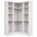 Ver imagem 4 de Guarda-Roupa Modulado de Canto Oblíquo Reflecta com LED 3 Portas 100% MDF Cairo