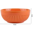 Ver imagem 3 de Jogo 24 Tigelas 630ml Porcelana Germer Canelado Laranja Assar e Servir Restaurante Buffet