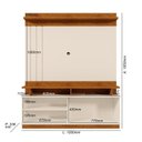 Ver imagem 5 de Estante Ripada para Tv 55 Polegadas 185cmx150cm Living