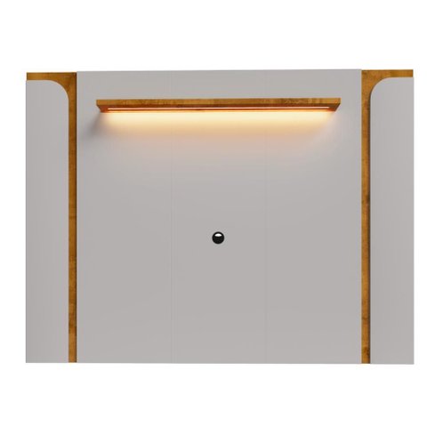 Painel Tv 75 Pol Maresias com Led Off White Naturale Bechara