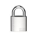 Ver imagem 1 de Cadeado de Aço Inox Maciço 32mm Escovado Blister In32 Soprano