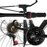 Bicicleta Aro 29 Quadro 17 Alumínio 21v Suspensão Freio Disco XLT Preto/Vermelho/Branco - KSW - 4