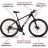 Bicicleta Aro 29 Quadro 17 Alumínio 21v Suspensão Freio Disco XLT Preto/Vermelho/Branco - KSW - 3