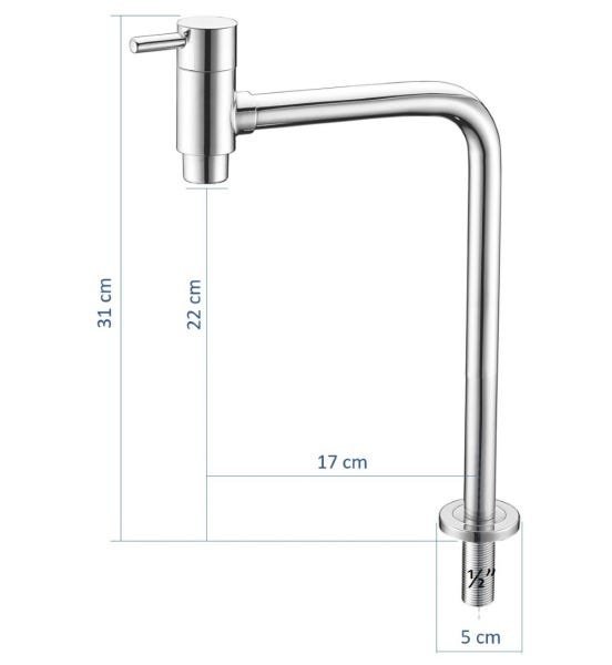 Torneira de Banheiro/Lavabo Design 22 cm Mesa Doan AA08 - 3