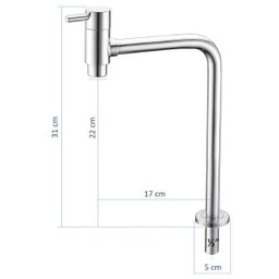Torneira de Banheiro/Lavabo Design 22 cm Mesa Doan AA08 - 3