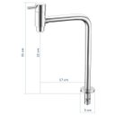 Ver imagem 4 de Torneira Banheiro Lavatório Link Cuba Pia Bica Alta Aa08 Doan