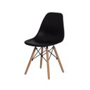 Ver imagem 2 de Kit 2 Cadeiras Eiffel Eames Base Madeira - Preto