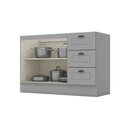 Ver imagem 4 de Balcão Modulado de Pia 120cm 2 Portas 3 Gavetas Emily Henn (sem Tampo)