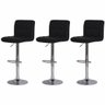 Kit 3 Banquetas Altas para Bar Balcão Bancada Bistro Cozinha Gomos Preto - 1