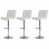 Kit 3 Banquetas Altas Para Bar Balcão Bancada Bistro Cozinha Gomos Branco - 1