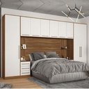 Ver imagem 1 de Jogo de Quarto Modulado Casal Irlanda 9 Portas Amêndola/branco - Leartam