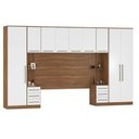 Ver imagem 2 de Jogo de Quarto Modulado Casal Irlanda 9 Portas Amêndola/branco - Leartam