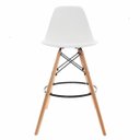 Ver imagem 3 de Kit 2 Banquetas Alta Charles Eames Eiffel Branca