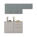 Ver imagem 2 de Armário de Cozinha Itatiaia Compacta 200cm Essence Fendi e Gris