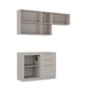 Ver imagem 5 de Armário de Cozinha Itatiaia Compacta 200cm Essence Fendi e Gris