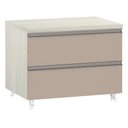 Ver imagem 1 de Mesa de Cabeceira Luciane 2 Gavetas Prime Plus 60 Cm