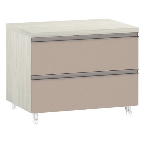 Mesa de Cabeceira Luciane 2 Gavetas Prime Plus 60 Cm