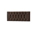 Ver imagem 2 de Cabeceira Painel Estofada Arezzo Suede Marrom Casal 1,40m para Cama Box