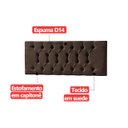 Ver imagem 6 de Cabeceira Painel Estofada Arezzo Suede Marrom Casal 1,40m para Cama Box