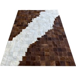 Tapete de Couro Marrom Castanho Degrade 1,50x2,00 sem Bordas - 4