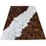 Tapete de Couro Marrom Castanho Degrade 1,50x2,00 sem Bordas - 1