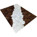 Ver imagem 2 de Tapete de Couro Marrom Castanho Degrade 1,50x2,00 sem Bordas