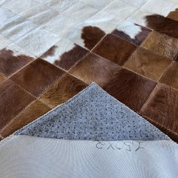 Tapete de Couro Marrom Castanho Degrade 1,50x2,00 sem Bordas - 7
