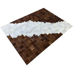 Tapete de Couro Marrom Castanho Degrade 1,50x2,00 sem Bordas - 6