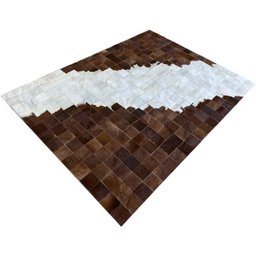 Tapete de Couro Marrom Castanho Degrade 1,50x2,00 sem Bordas - 3