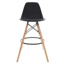 Ver imagem 3 de Kit 4 Banquetas Altas Para Bar Cozinha Charles Eames Eiffel - Preto