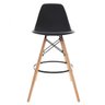 Kit 4 Banquetas Altas Para Bar Cozinha Charles Eames Eiffel - Preto - 3