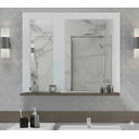 Ver imagem 2 de Kit Gabinete Mdf para Banheiro com Cuba e Espelheira 65cm:branco/rustico