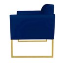 Ver imagem 6 de Namoradeira Marisa Suede Azul Marinho Dourado