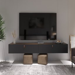 Rack Suspenso para Tv até 70 Polegadas 2 Portas Grécia 180cm - 1