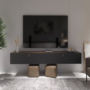 Rack Suspenso para Tv até 70 Polegadas 2 Portas Grécia 180cm