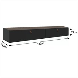 Rack Suspenso para Tv até 70 Polegadas 2 Portas Grécia 180cm - 5